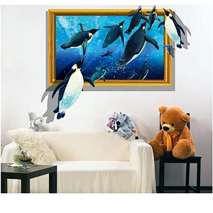 Creative Animal World Home Decoration Living Room Removable Mural 3D Wallpaper