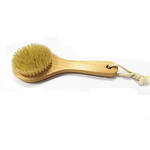 Japan quality wholesale Eco-Friendly detachable wooden handle dry wet back bath body brush with 100% natural