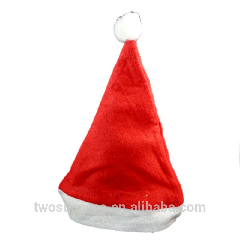 cheap children or adult decoration Red and White ornament santa clause Christmas hats