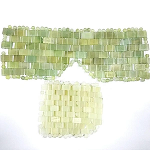 High Quality Xiuyan Jade Green Sleep Cooling Threapy Jade Eye Mask