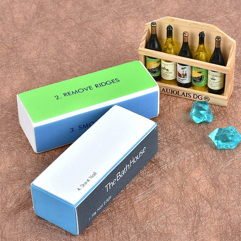 Personalized Nail Polishing Sponge Block 4 Sides Polish Sanding Shiner Sponge File