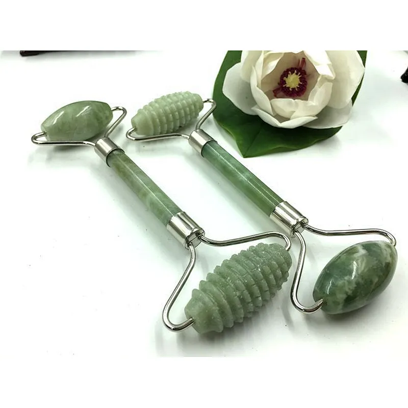 Double Head Anti Aging Facial Massage Jade Roller Face Slimming Beauty Tool Massager