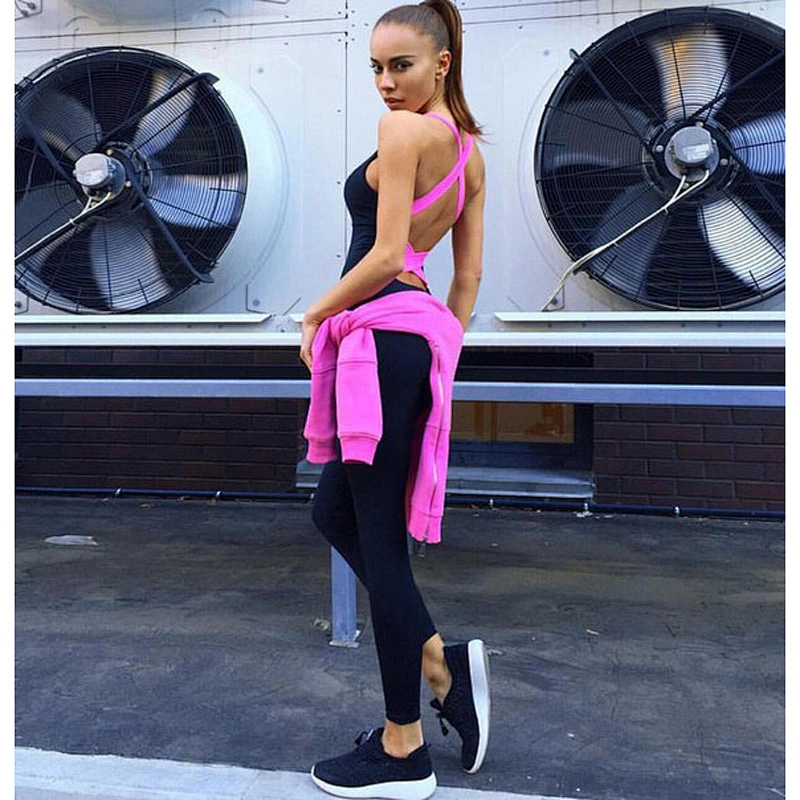 Spring and summer Fashion bandage elasticity Jumpsuits explosion sportswear