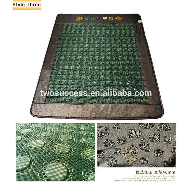 factory price vital rays negative ions mat jade heating massage bed mattress