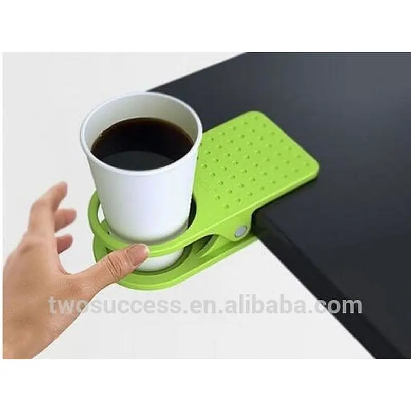 2018 popular Best seller Convenience drinking Coffee Cup Holder Clip On Desk Table