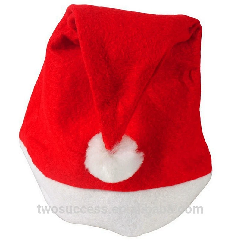 cheap children or adult decoration Red and White ornament santa clause Christmas hats