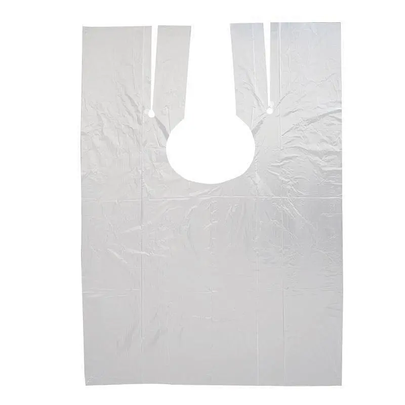 disposable hair coloring tools PE hairdressing cape*1+gloves+earmuff+shower cap set