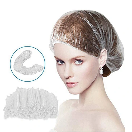 disposable hair coloring tools PE hairdressing cape*1+gloves+earmuff+shower cap set