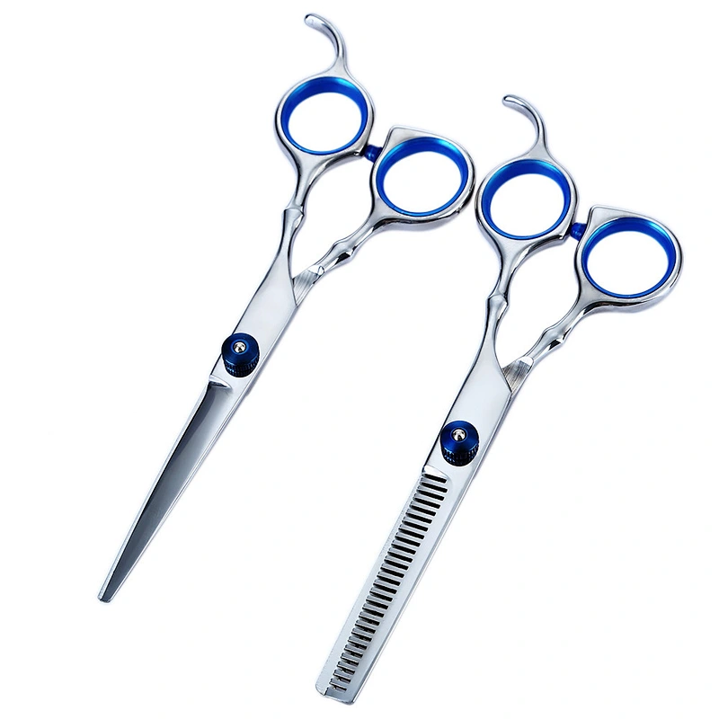 Customized LOGO children's adult hairdressing barber scissors tools home DIY 7pcs sets hair cutting scissors