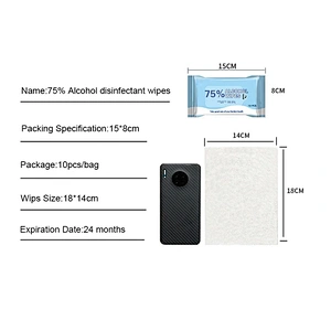 Hot sell medical antibacterial disinfectant 75% alcohol wipes cleaning protective wet wipes