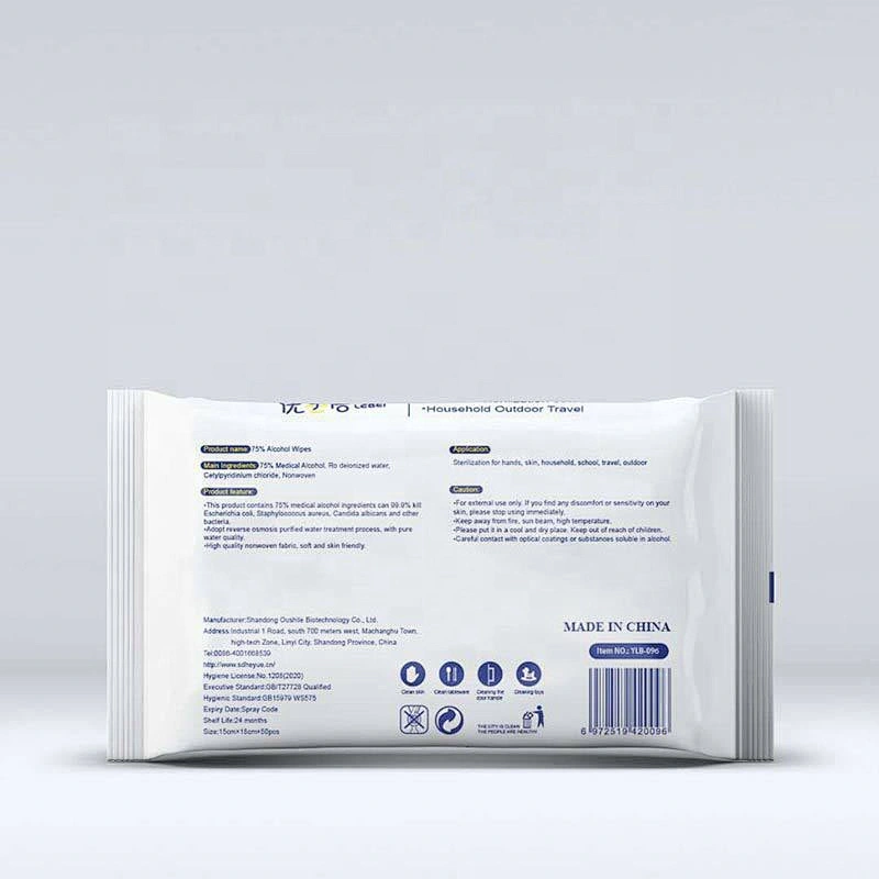 99.9% germ killing surface medical wipes disinfectant wipes alcohol
