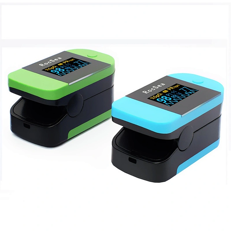 Heart rate monitoring pulse oximetry detection breathing monitor fingertip pulse oximeter