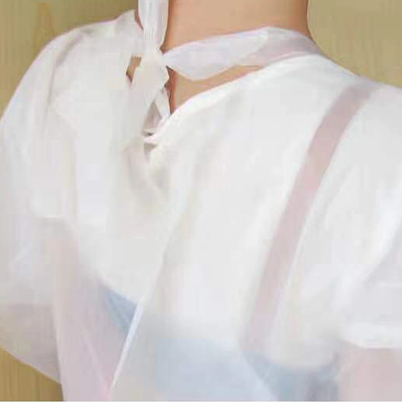 60*90/90*120/110*130/120*150cm Salon Haircutting PE Plastic Disposable Hairdressing Cape