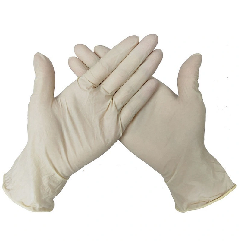 Beauty check powder-free thickening housework disposable long rubber pvc transparent blue nitrile gloves