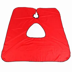 haircutting cape transparent plastic playable mobile phone waterproof PVC non-stick hair hairdressing cape