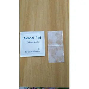 Ready to ship  6*3cm 100pcs cleaning disinfecting sterilization cotton isopropyl disposable 75% alcohol pads