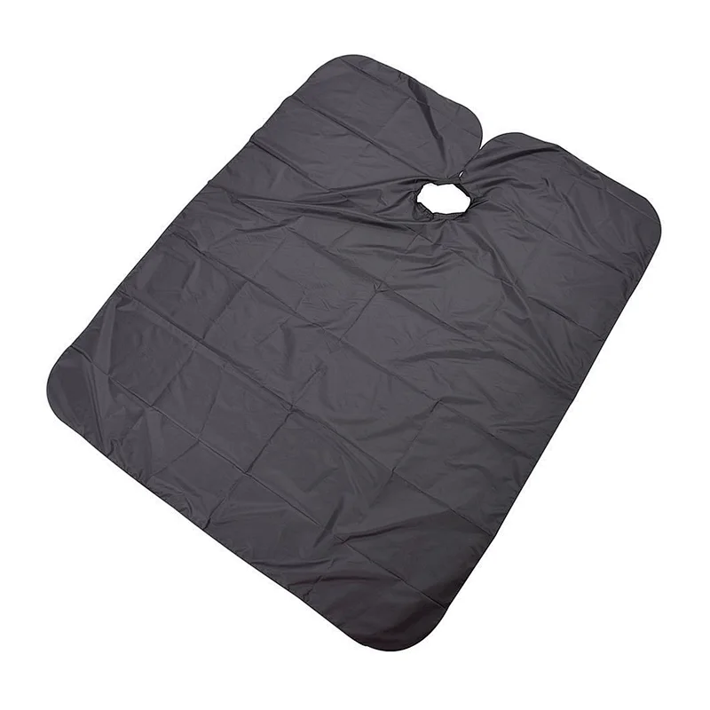 Customized logo waterproof salon barber black nylon hair cutting hairdressing cape