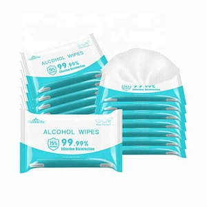 Hot sell medical antibacterial disinfectant 75% alcohol wipes cleaning protective wet wipes