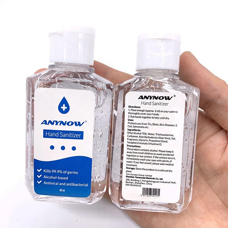 Ready to ship pocket bag essence antibacterial hand sanitizer 60ml