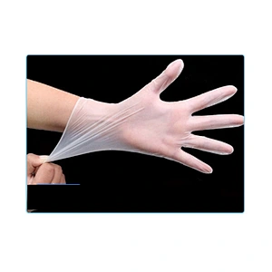 Wholesales hands safty transparent Latex nitrile PVC disposable gloves 100pcs