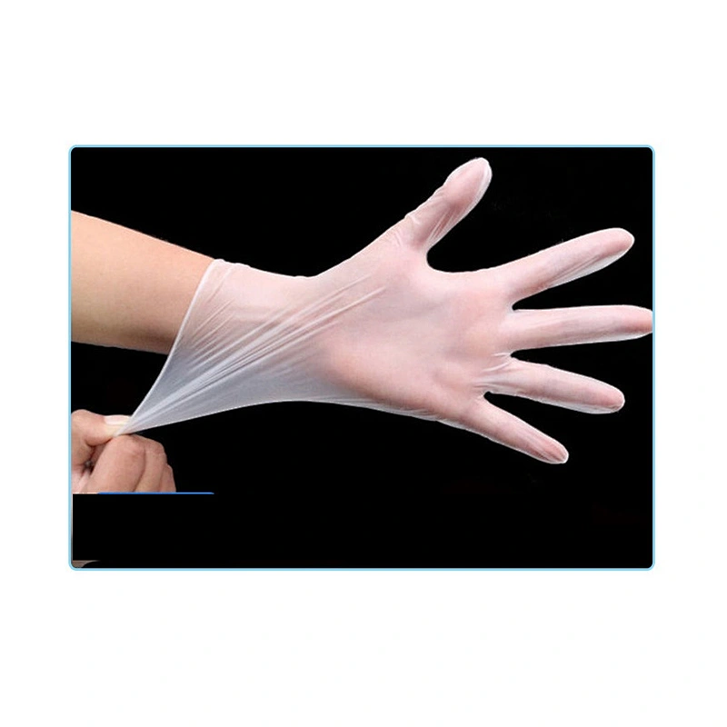Wholesales hands safty transparent Latex nitrile PVC disposable gloves 100pcs