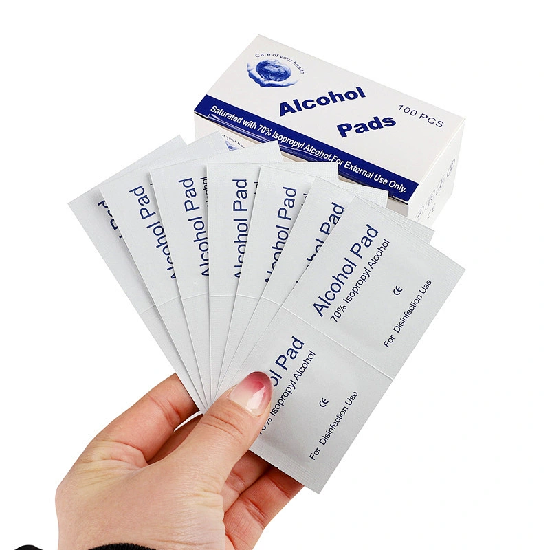 Disposable Non-woven Alcohol Swabs Pads 75% Disinfectant Alcohol Pad for Disinfection