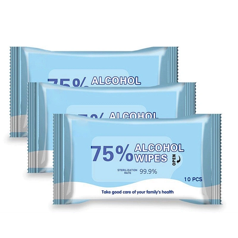 10sheets sterilization 99.9% disinfectant acohol wipes fda