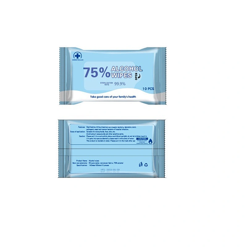10sheets sterilization 99.9% disinfectant acohol wipes fda