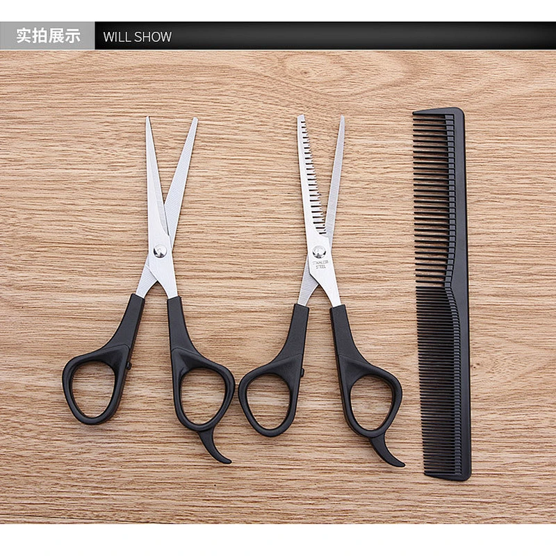 DIY 3pcs Thinning cutting set shear salon barber hair styling tools hairdressing comb haircutting scissors
