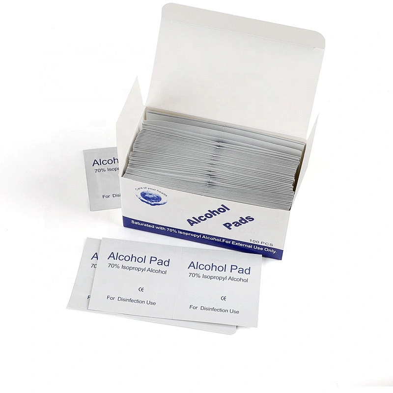 Disposable Non-woven Alcohol Swabs Pads 75% Disinfectant Alcohol Pad for Disinfection
