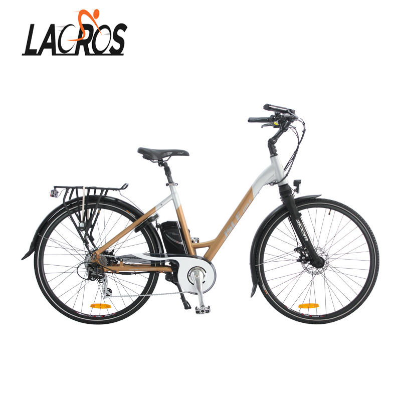 700C 36V 250/350W rear motor step through frame city ebike electric bicycle