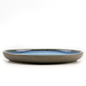 Restaurant Customized Traditional Durable Blue Ceramic Plates