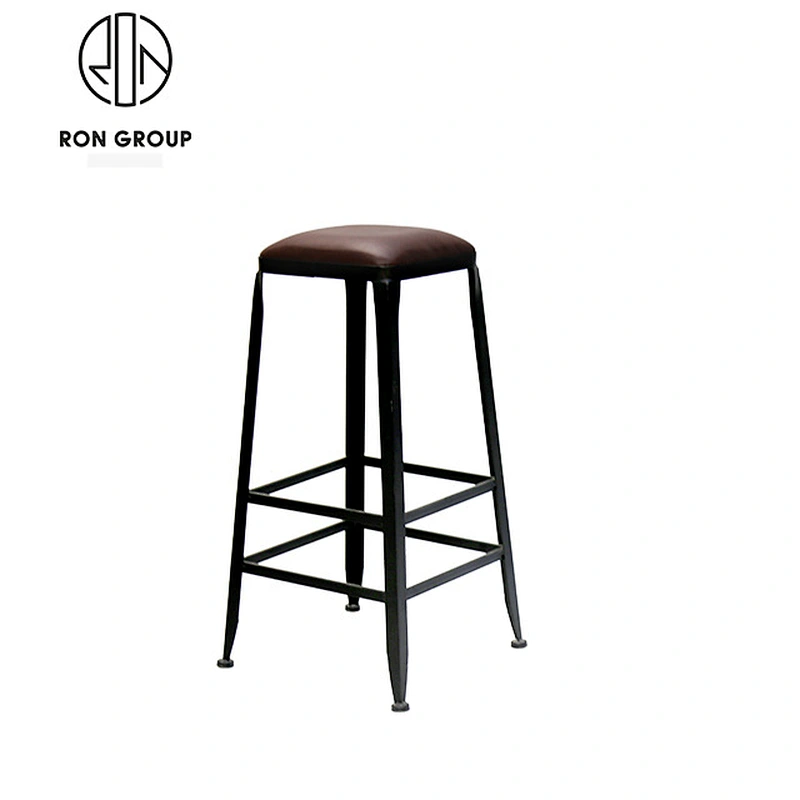 Wholesale Commercial PU Leather Bar Stool With Metal Leg