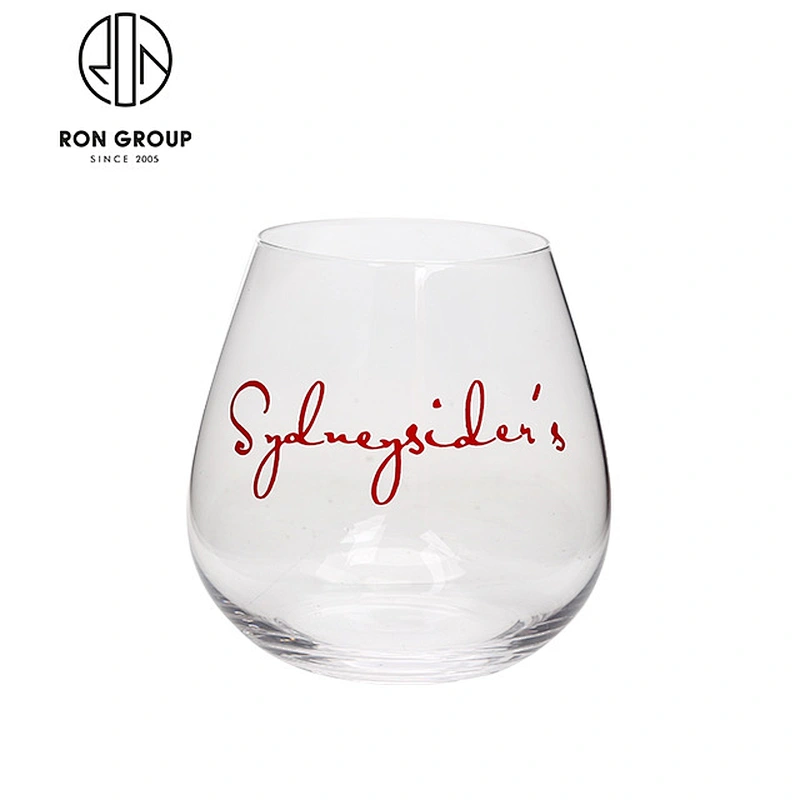 Restaurant Custom Logo Glass Wine Decanter Glass Jug
