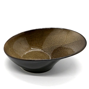 Stylish Unique Shape Non Slip Durable Salad Bowl Ceramic