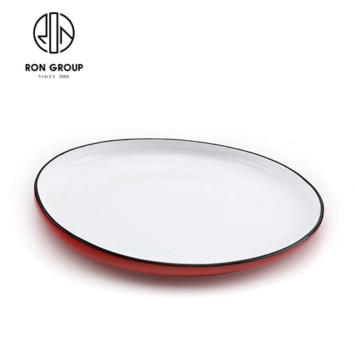 Japanese style dipped  plate  restaurant ceramic dinner plates dishes