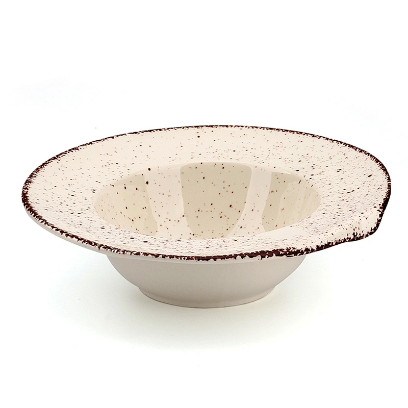Restaurant Custom Round 10 Inch Exquisite Ceramic Salad Bowl
