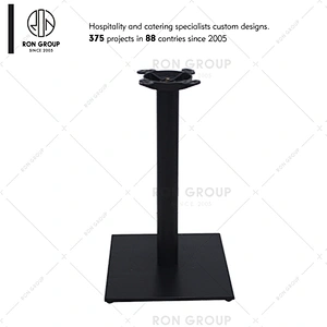Custom restaurant industrial cast iron dining table base for wood top