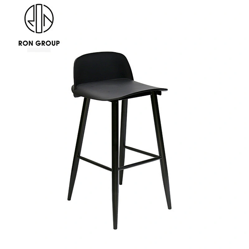 Wholesale Commercial PU Leather Bar Stool With Metal Leg