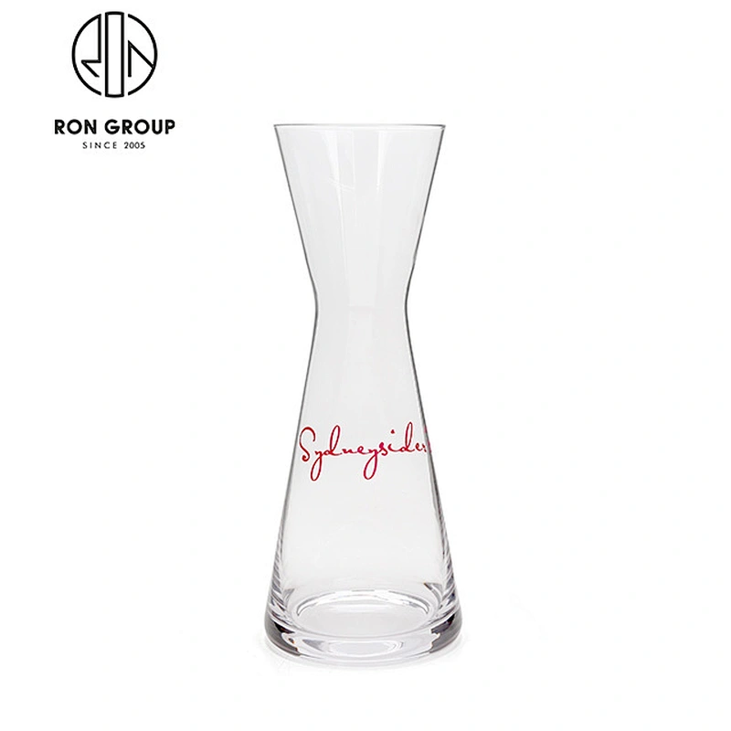 Restaurant Custom Logo Glass Wine Decanter Glass Jug