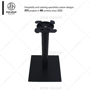 Custom restaurant industrial cast iron dining table base for wood top