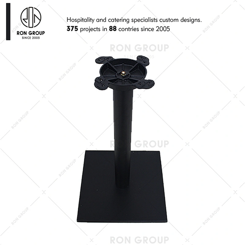 Custom restaurant industrial cast iron dining table base for wood top
