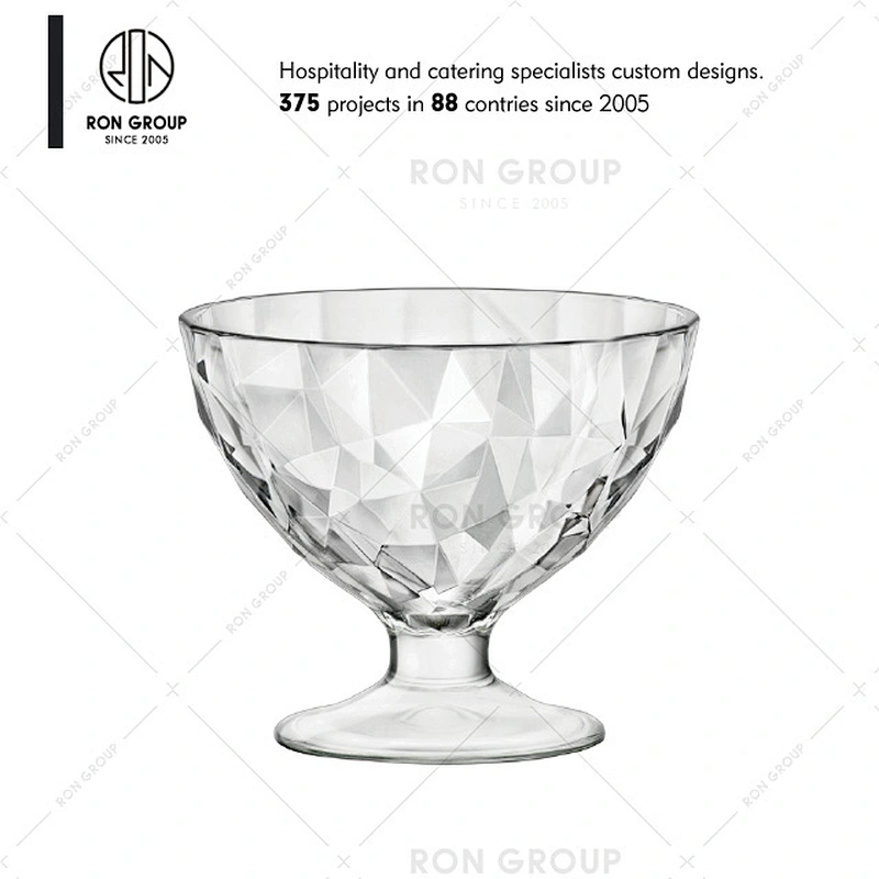Good Quality Glass Salad Cups Dessert Cups For Restaurant Cafe