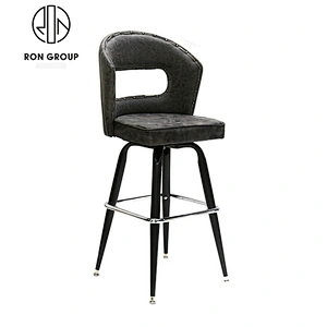 Wholesale Commercial PU Leather Bar Stool With Metal Leg