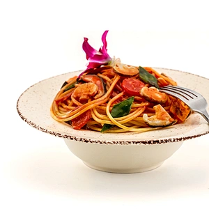 Restaurant Custom Round 10 Inch Exquisite Ceramic Salad Bowl