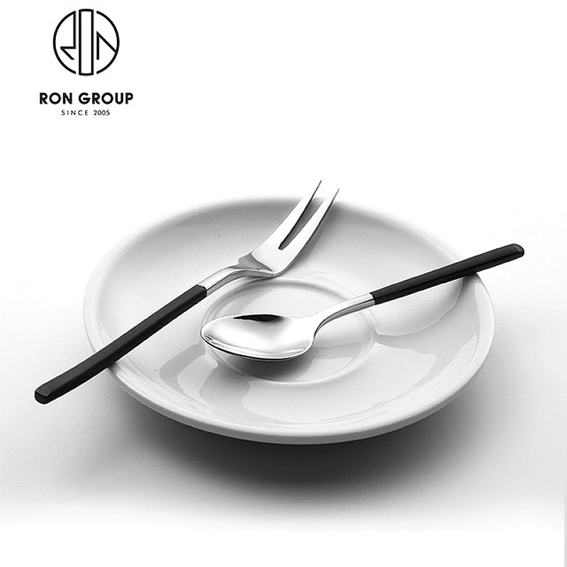 Good Quality Restaurant Black Handle Cutlery Set