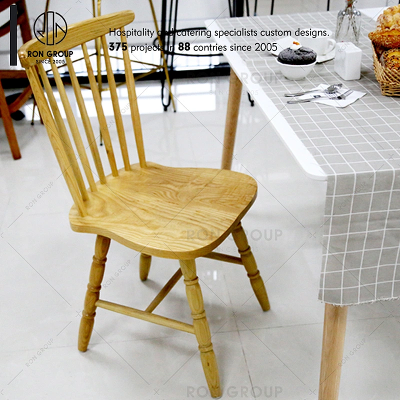 Foshan wholesale restaurant modern beech wooden dining chair