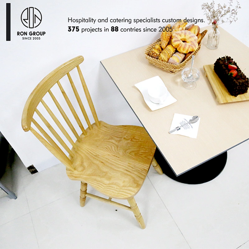 Foshan wholesale restaurant modern beech wooden dining chair