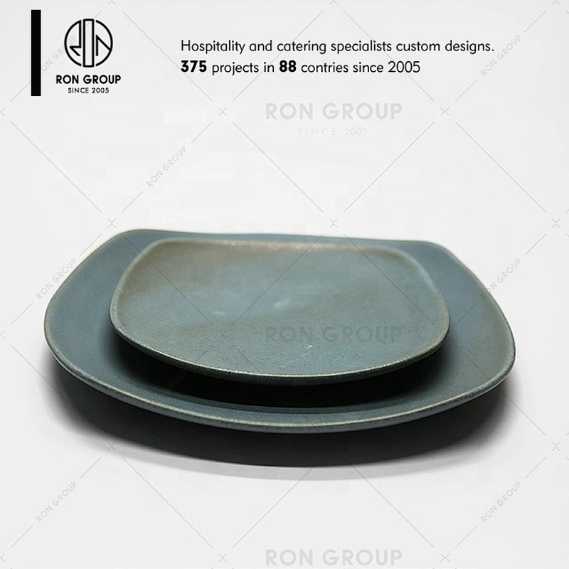 Restaurant And Home Generic Insulated Ceramic Square Plate