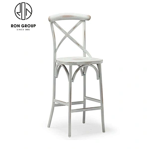 New design cross back bar stool chair